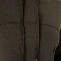 Modal Sweater Hoodie army closeup
