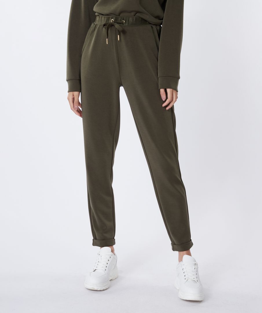 Modal Trousers army front
