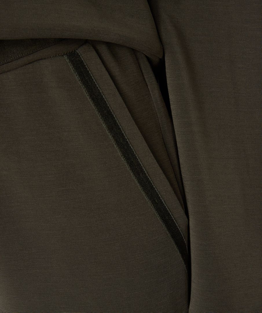 Modal Trousers army closeup