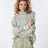 Buttons Melange Sweater