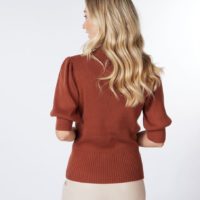 Rib Knit Sweater back