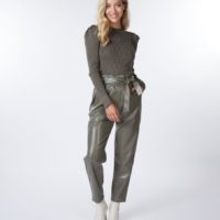 Paperbag PU Trousers