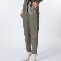 Paperbag PU Trousers side