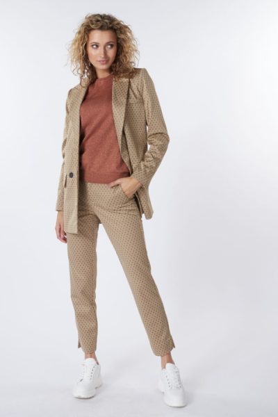 Diamond Knitted Trousers and jacket