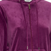 ByMitza Grape Velour Sæt closeup hoodie