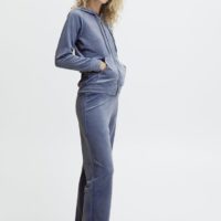 ByMitza Blue Velour Sæt side