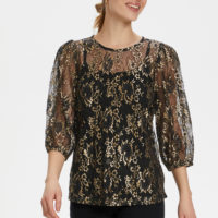 KAwikkie Lace Blouse gold front