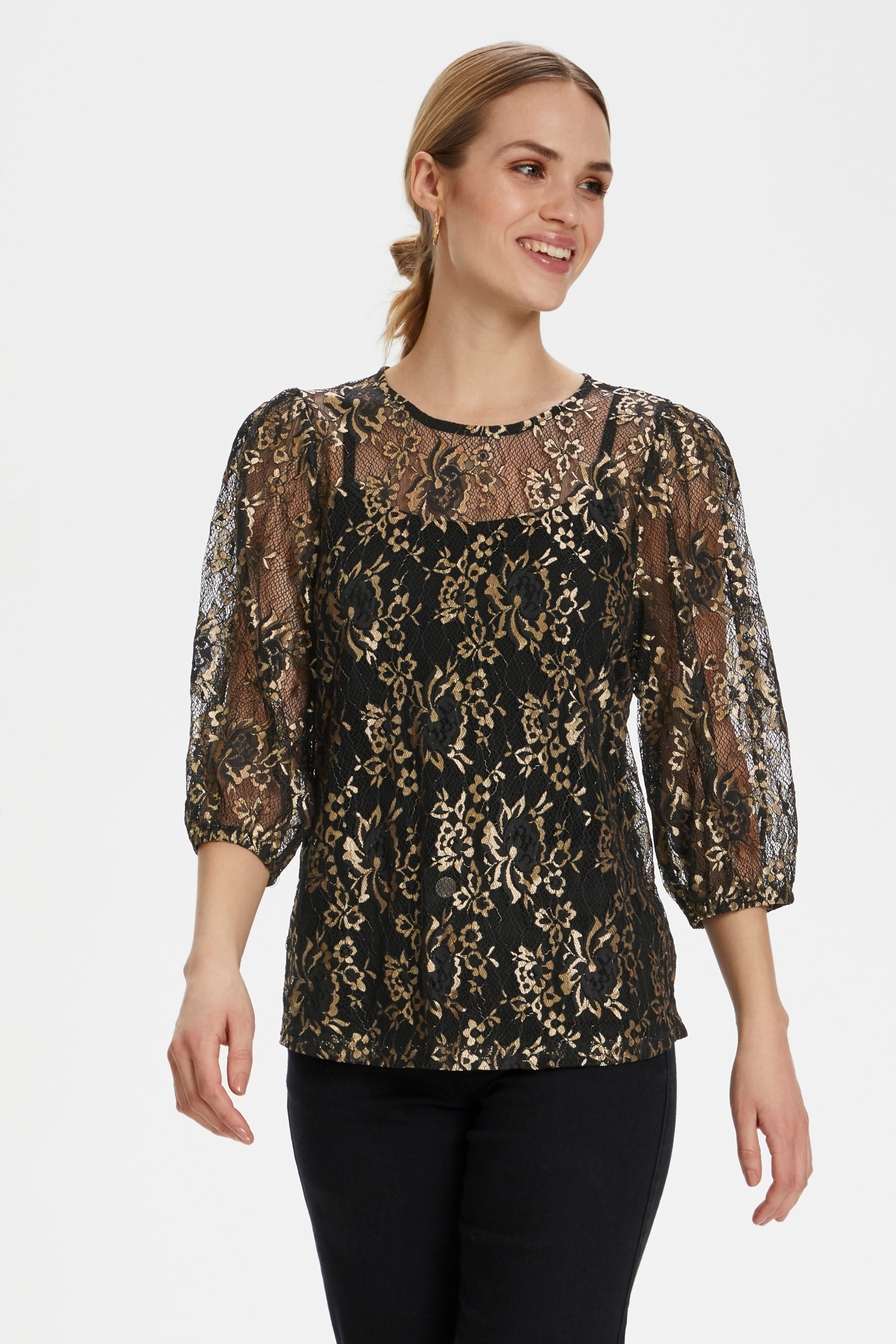 KAwikkie Lace Blouse gold front