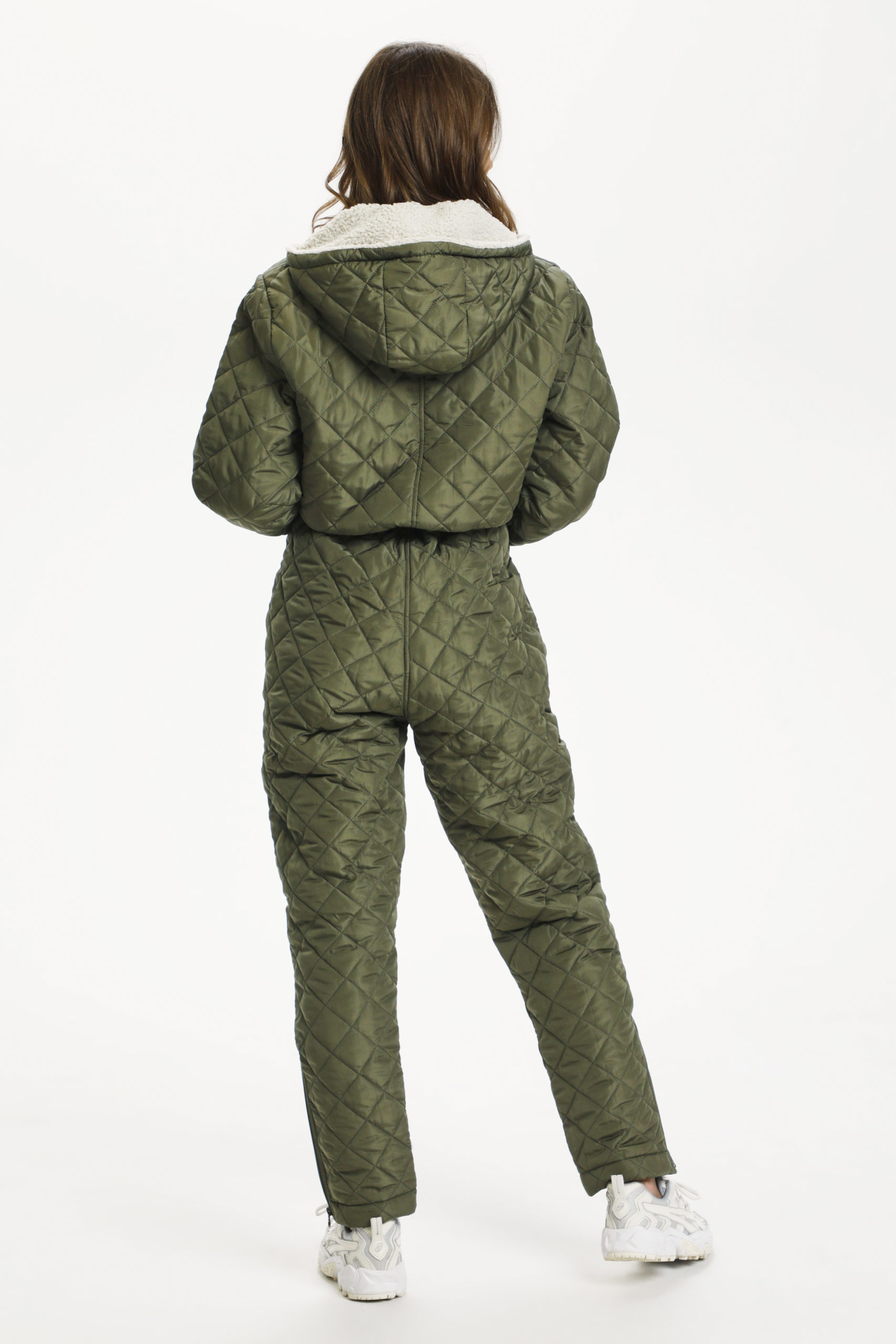 KAsorita Army Quilted Jumpsuit back