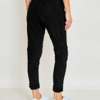 Black Corderoy Stretch Pant back