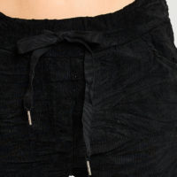 Black Corderoy Stretch Pant closeup