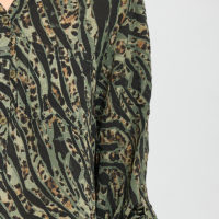 Nora Kaki Shirt closeup