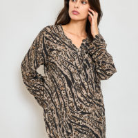 Nora Taupe Shirt front