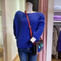 Cobalt Boat Neck Knit