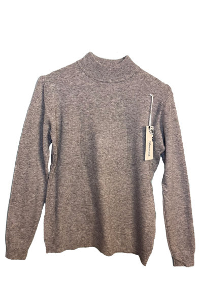 Gray Melange Turtleneck