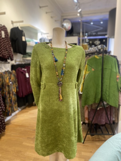 Chenille Green Dress