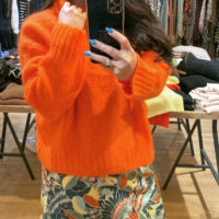 Orange Rollneck Knit