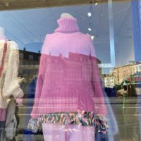 Pink Rollneck Knit closeup