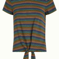 Knot Black Top Mariani Stripe