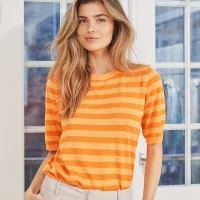 KAmilo Orange short Sleeve Knit