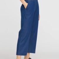 Phoebe Loose Crop - Medium Blue Denim