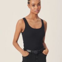 Olive Black Rib