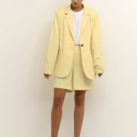 KAsakura Pale Banana Blazer suit front