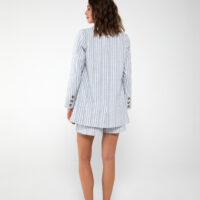 Annali Stribe Linen Blazer back