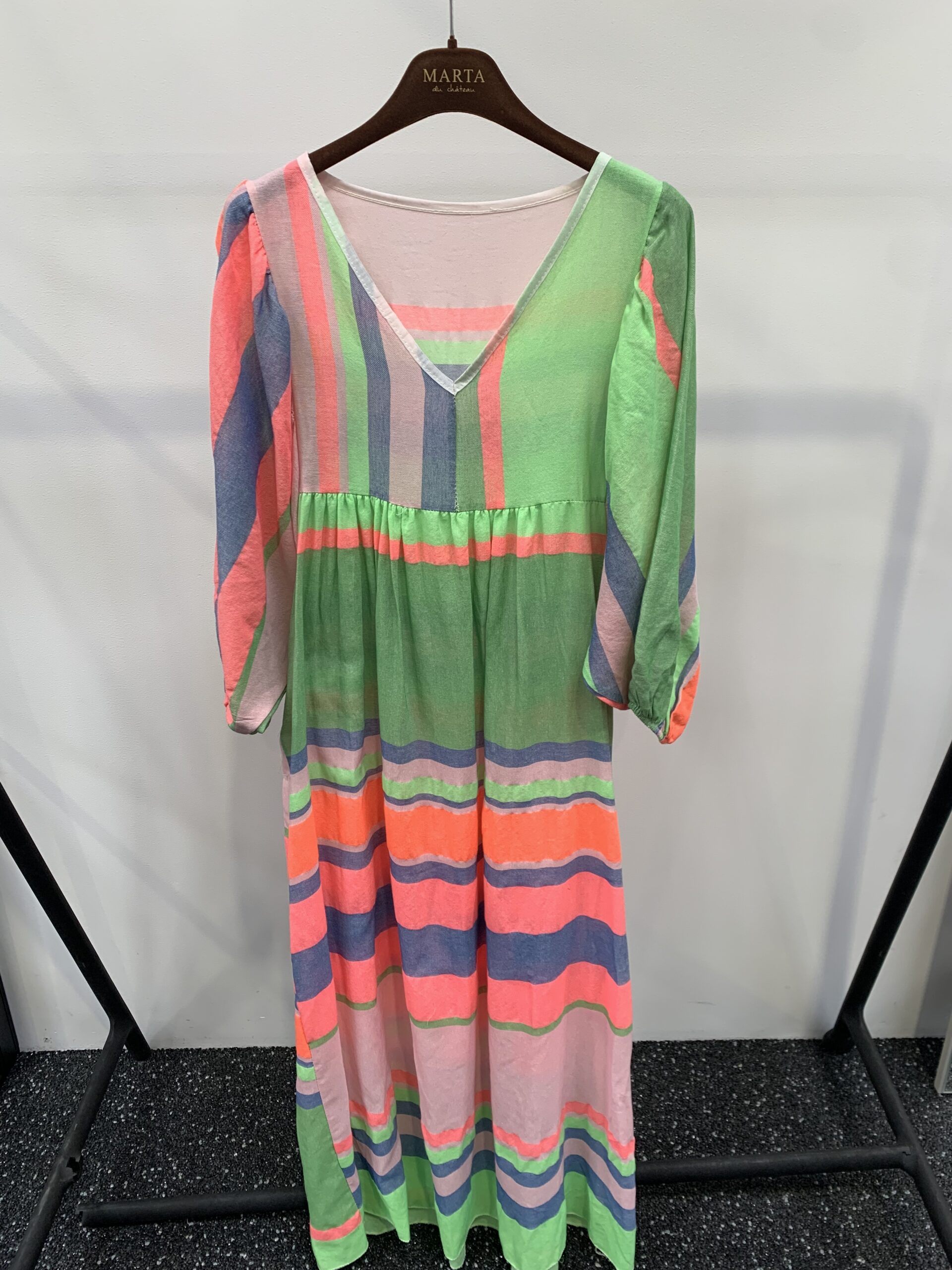 Daniella Green Stripe Dress