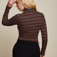 Rollneck Top Rolla Umbre Stripe back