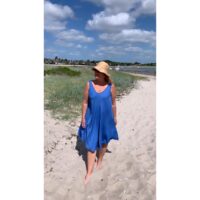 Jersey Strap Dress blue