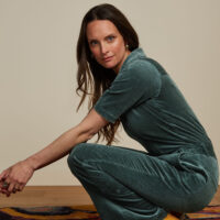 Garbo Flaire Jumpsuit Corduroy sitting