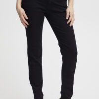 Suzy Black Curved Skinny Leg front