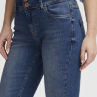 Suzy Blue Curved Skinny Leg closeup front