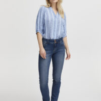 Suzy Blue Curved Skinny Leg
