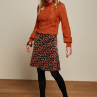 Border Skirt Patchouli front