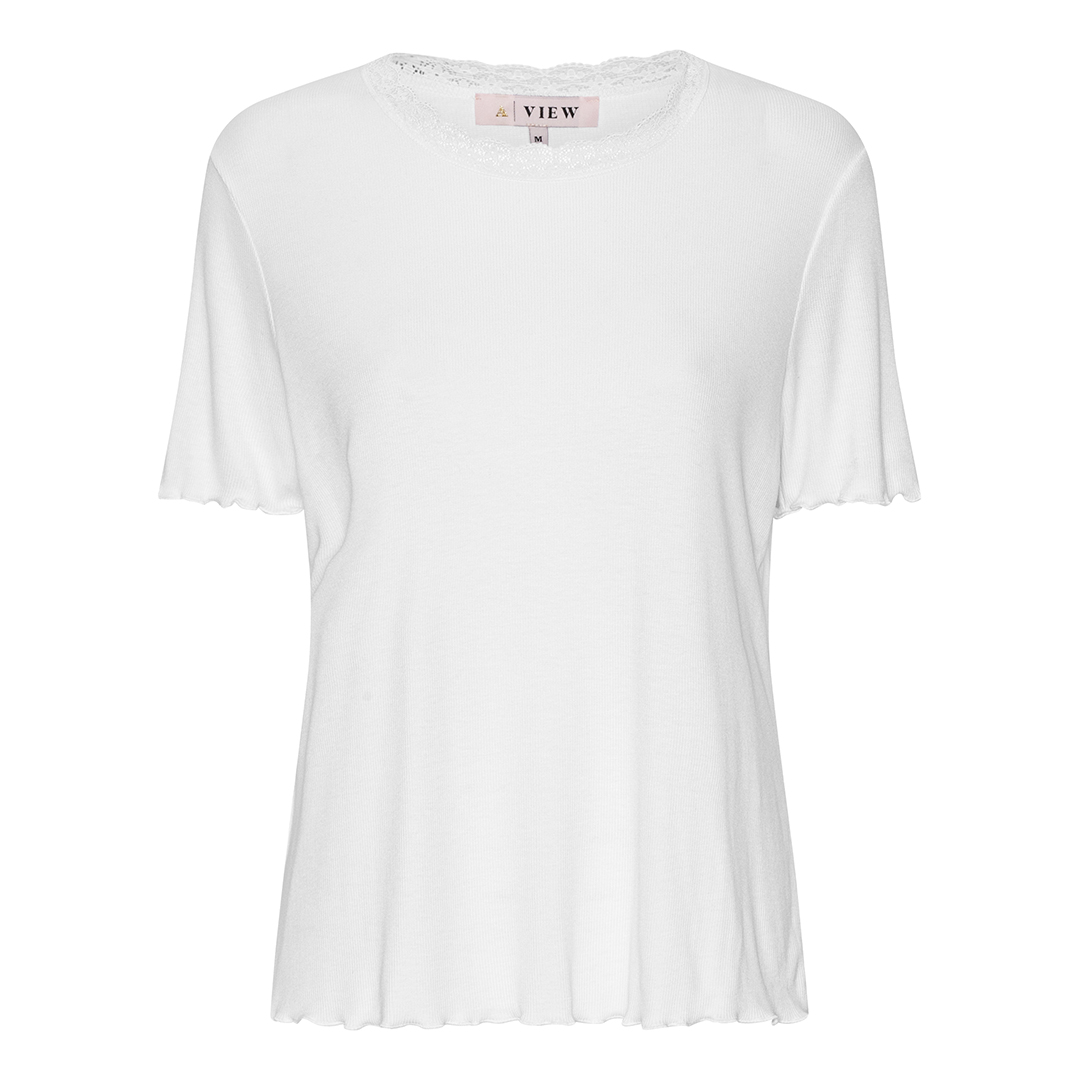 Florine White SS Top item front