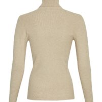 Maile Oatmeal Melange Rullekrave item back