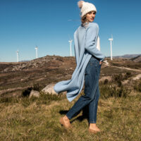 Sara Blue Jeans nature back