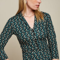 Emmy Dress Morel closeup
