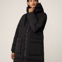 Pavine Black Down Zip Jacket
