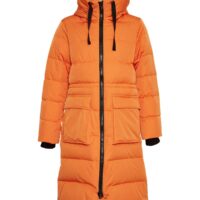 Pavine Golden Ochre Down Zip Jacket front