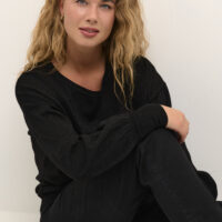KAregina O-neck Black Knit closeup