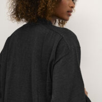 KAregina Black Lurex Knit Dress closeup