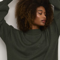 KAregina Green Lurex Knit Dress closeup