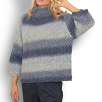 Blue Ombre Knit 1