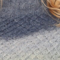 Blue Ombre Knit neck