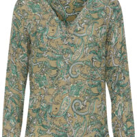 KAamber Green Paisley Bluse item front