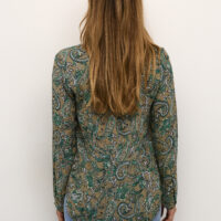 KAamber Green Paisley Bluse back