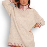 Lang Strik m/Turtleneck front